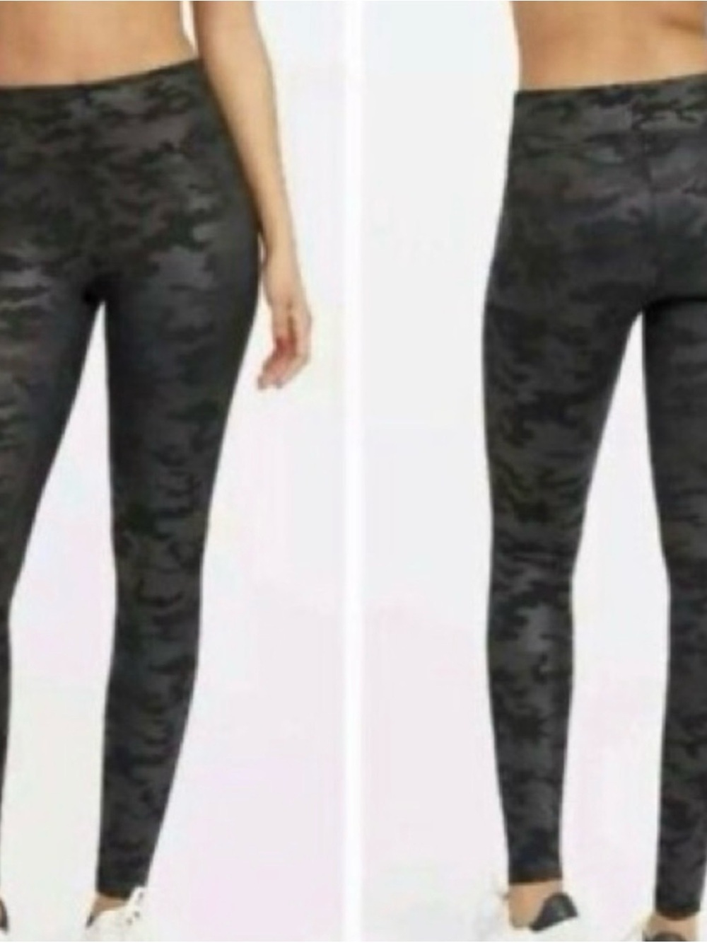 New XL Spanks  High-Rise Camo Leggings